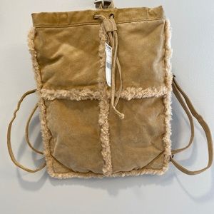 Wilsons Leather Fur Backpack Purse